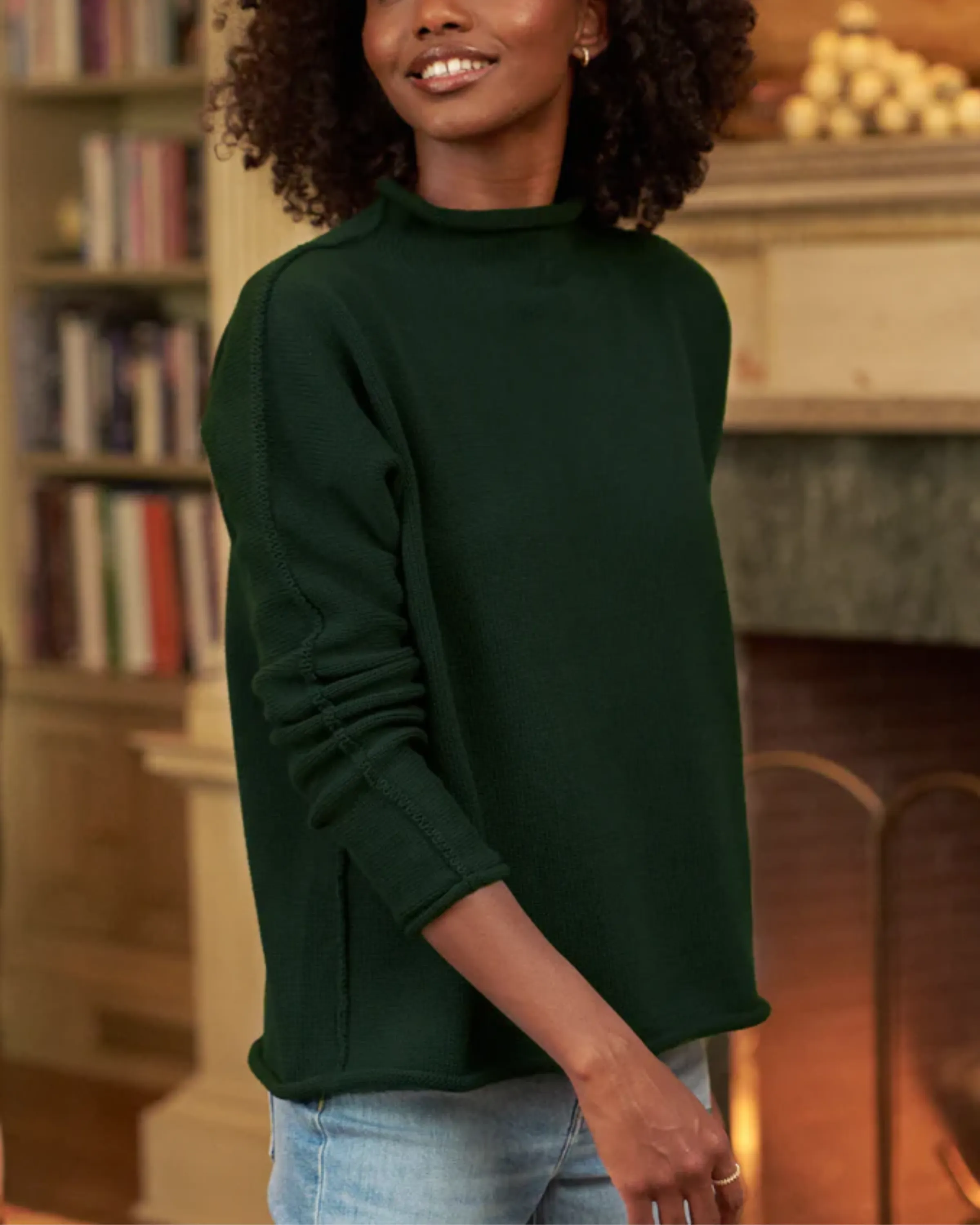 Frank and Eileen Monterey Sweater in British Racing Green