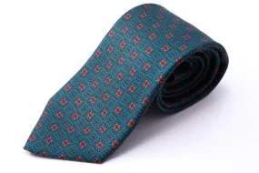 Green Motif Madder Silk Tie