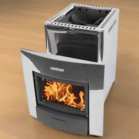 Harvia Pro 20 Duo 24.1kW Steel Wood Burning Sauna Stove