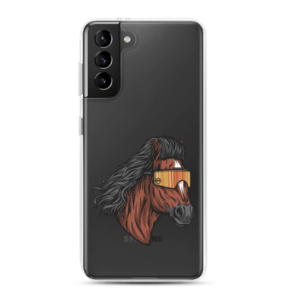 Horse Mullet Samsung Case - Clear