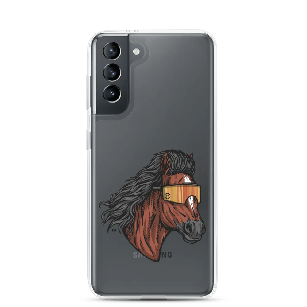 Horse Mullet Samsung Case - Clear