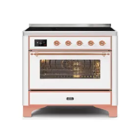 ILVE Majestic II 36 Inch Freestanding Electric Induction Range with Copper Trim