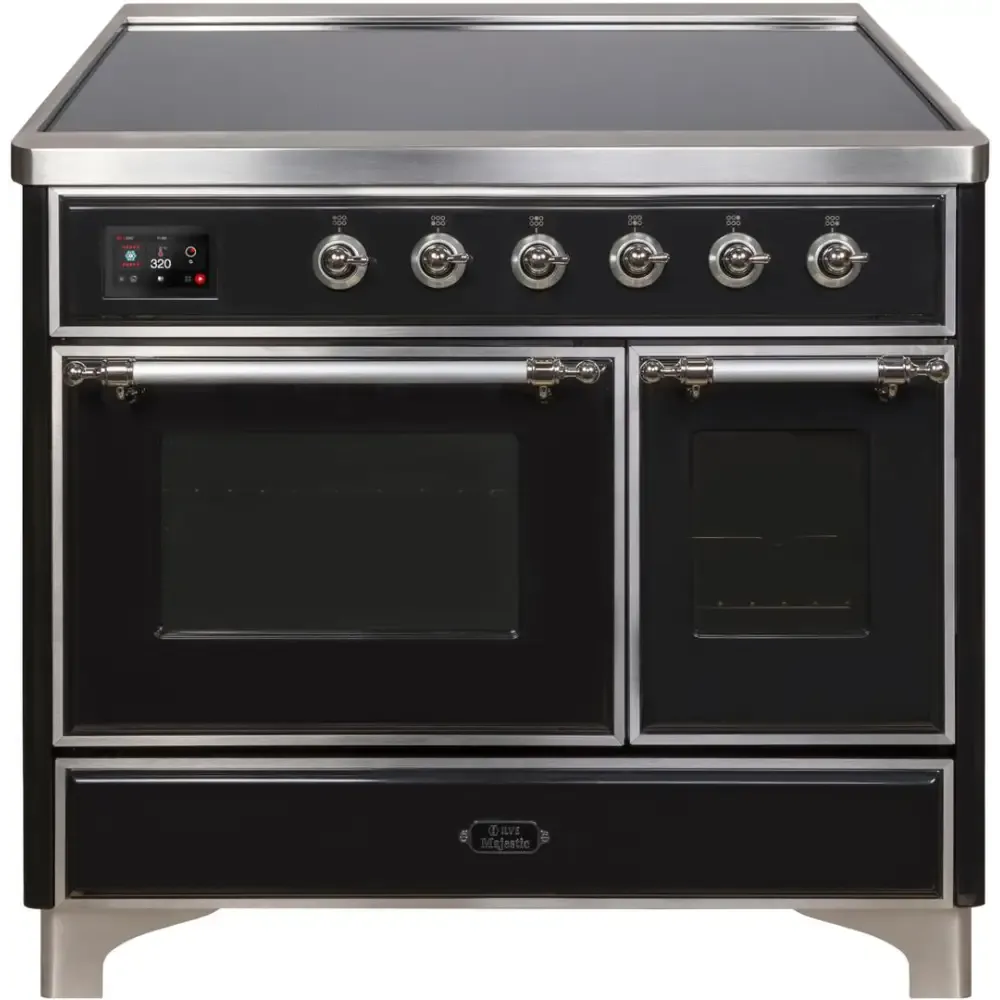 ILVE Majestic II 40 Inch Electric Freestanding Induction Range with Chrome Trim