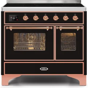 ILVE Majestic II 40 Inch Electric Freestanding Induction Range with Copper Trim