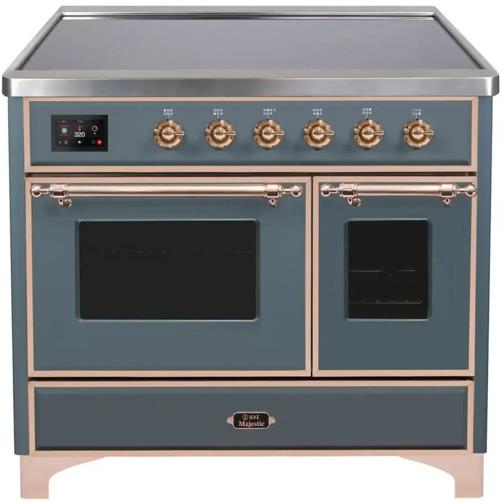 ILVE Majestic II 40 Inch Electric Freestanding Induction Range with Copper Trim