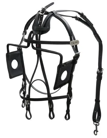 International Open Eye Blind Bridle - 1505-PCN-OE