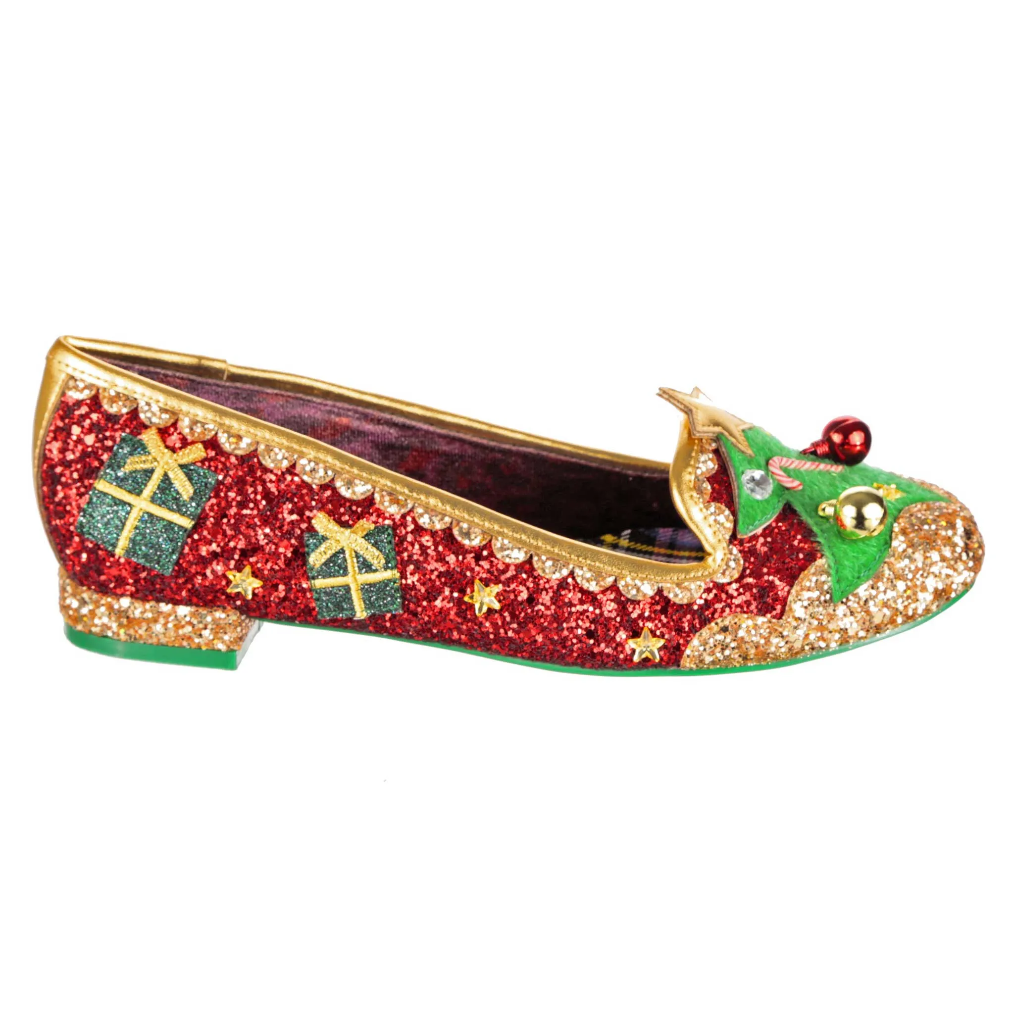 Irregular Choice Womens Under The Tree Flats - Red