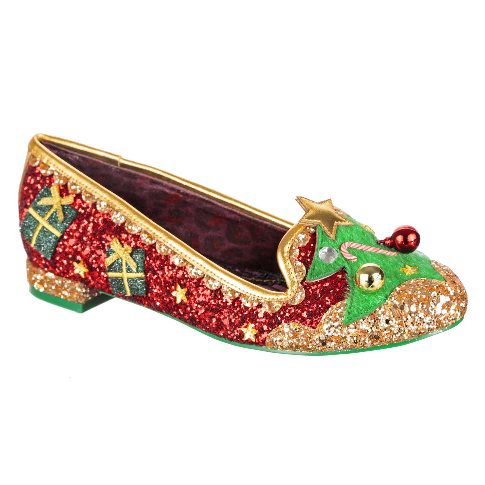 Irregular Choice Womens Under The Tree Flats - Red