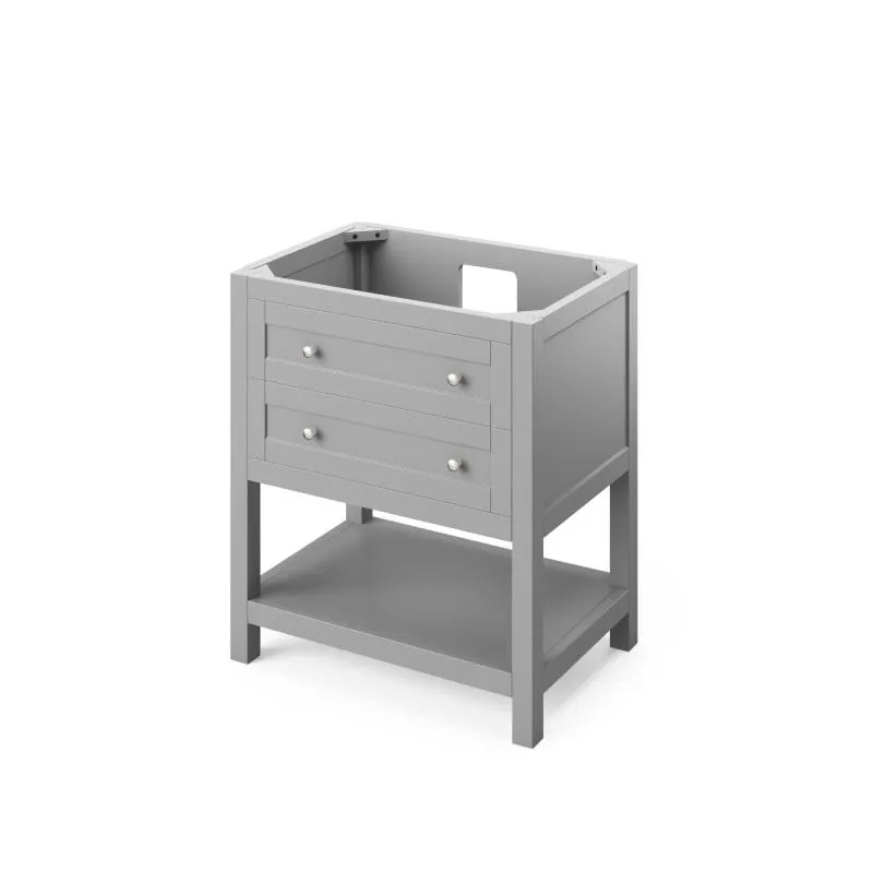 Jeffrey Alexander Astoria Transitional 30 Grey Single Undermount Sink Vanity With Quartz Top | VKITAST30GRCQR