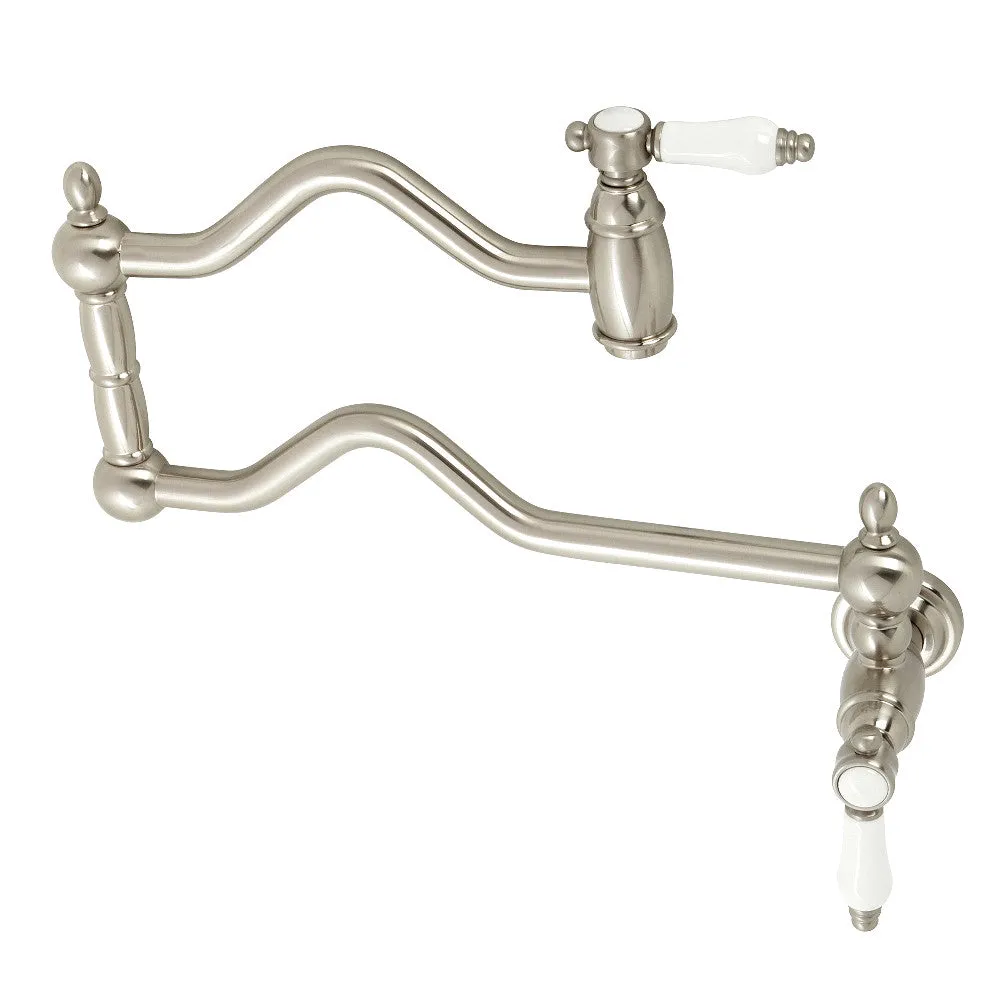 Kingston Brass KS2101BPL Bel Air Wall Mount Pot Filler