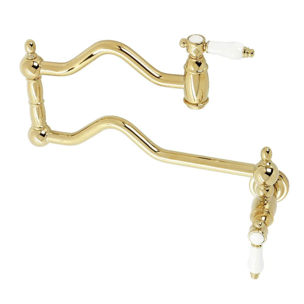 Kingston Brass KS2101BPL Bel Air Wall Mount Pot Filler