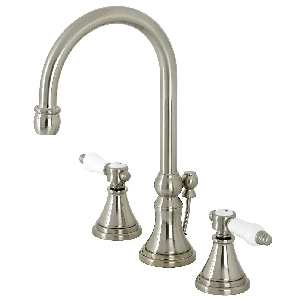 Kingston Brass KS2987BPL Bel Air Widespread Bathroom Faucet with Brass Pop-Up