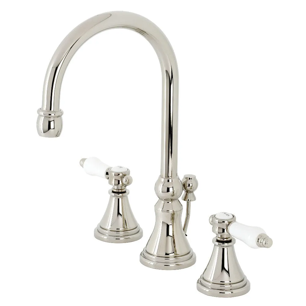 Kingston Brass KS2987BPL Bel Air Widespread Bathroom Faucet with Brass Pop-Up