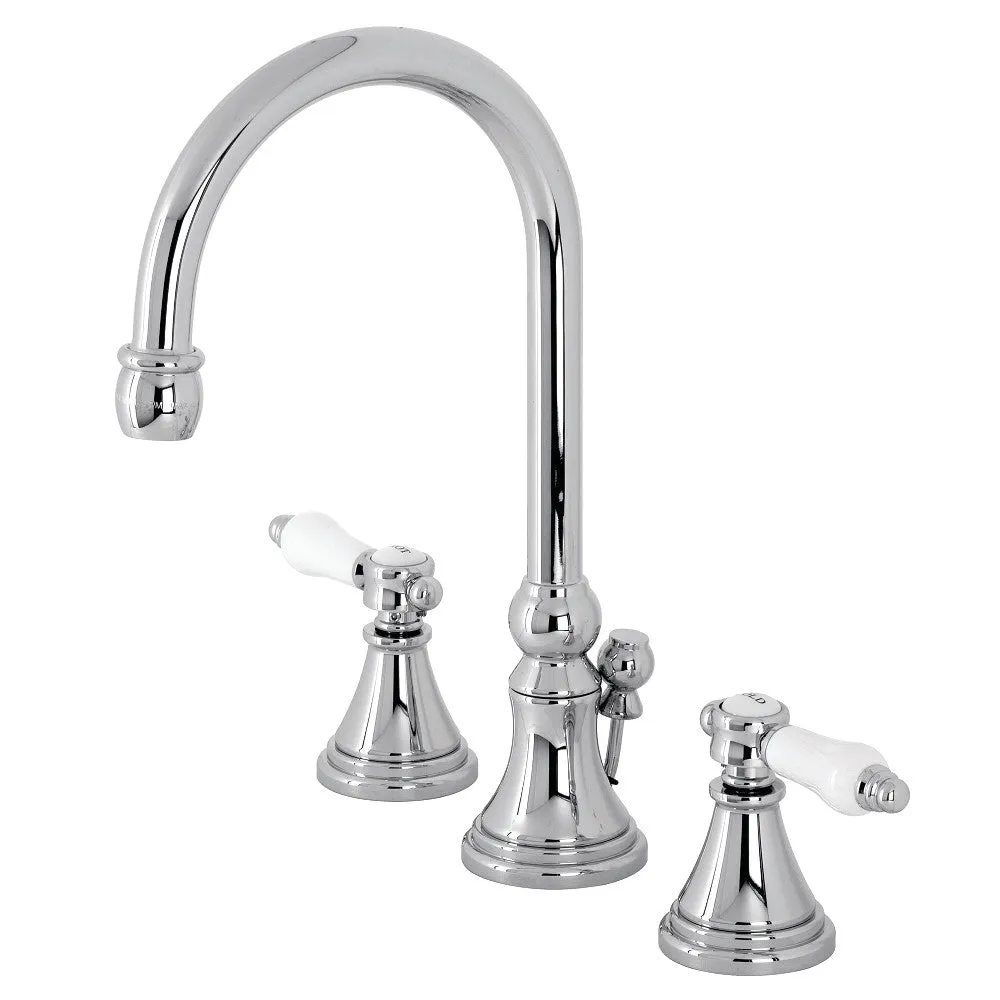 Kingston Brass KS2987BPL Bel Air Widespread Bathroom Faucet with Brass Pop-Up