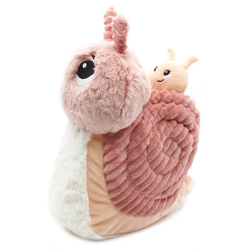 Les Ptipotos Speedou Snail Plush Toy Mom And Her Pink Baby