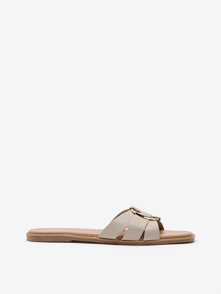 LUNA BLU Ivory Metal-Detailed Slides