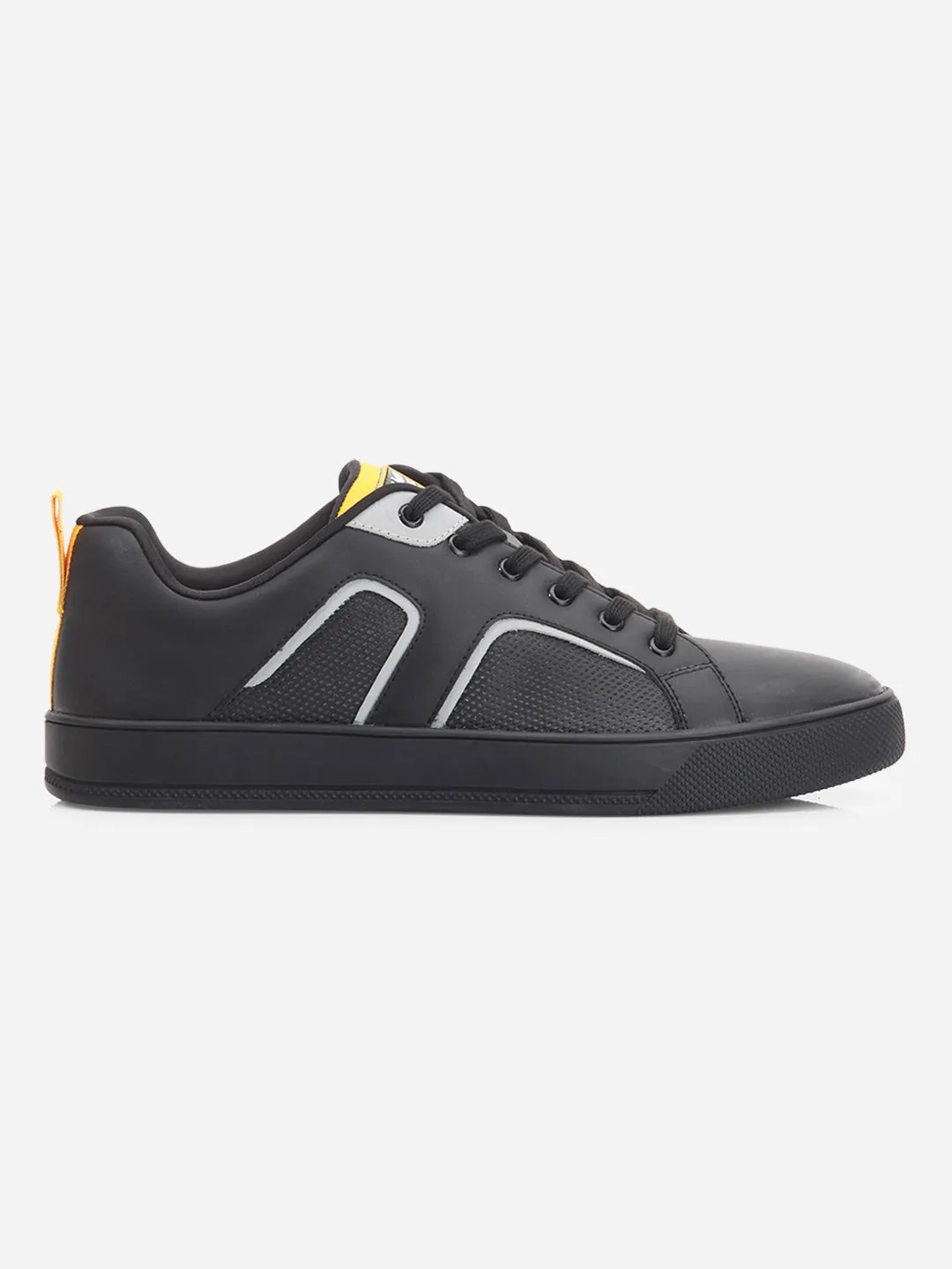 Men's Black Lace Up Smart Casual Sneaker (ID3076)