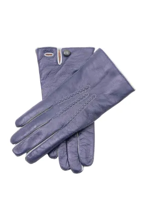 Midnight Blue Touchscreen Lamb Nappa Gloves