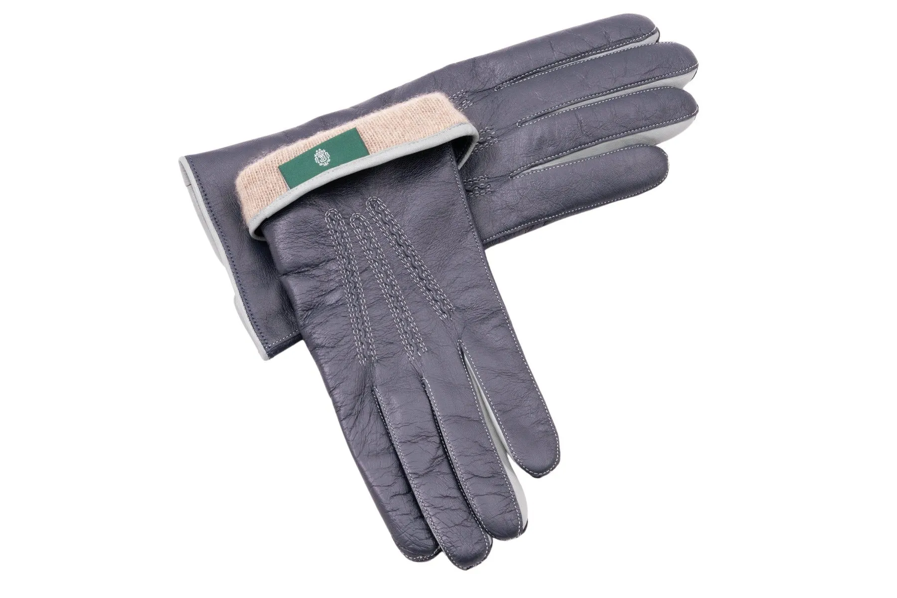 Midnight Blue Touchscreen Lamb Nappa Gloves