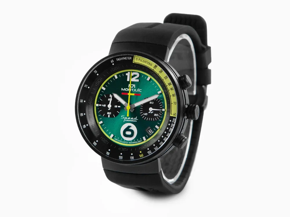 Montjuic Bahréin Speed Chrono Quartz Watch, Green, 45 mm, MJ2.0906.B