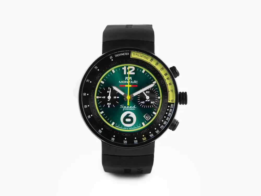 Montjuic Bahréin Speed Chrono Quartz Watch, Green, 45 mm, MJ2.0906.B