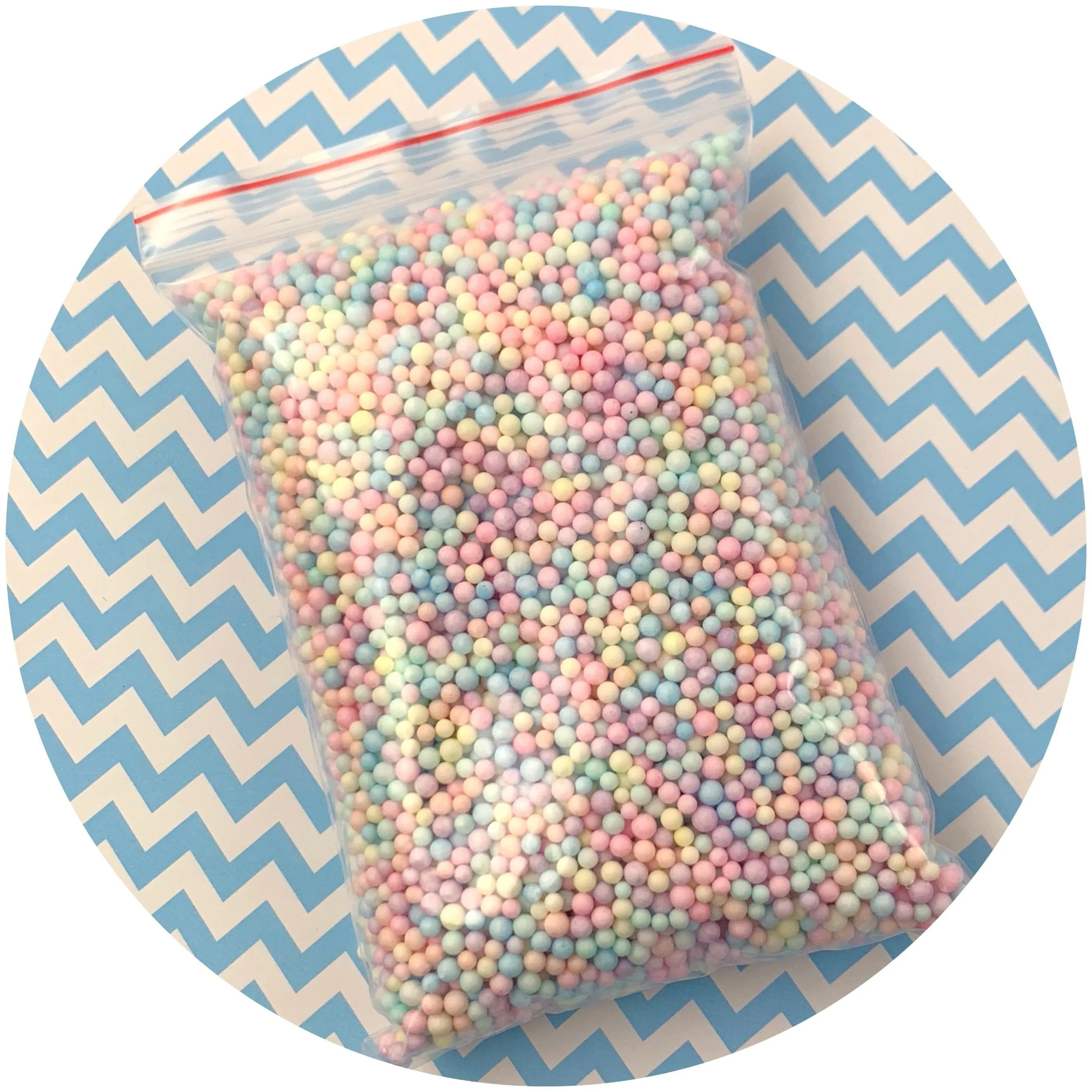 Multi-Pack Small Pastel Foam Beads