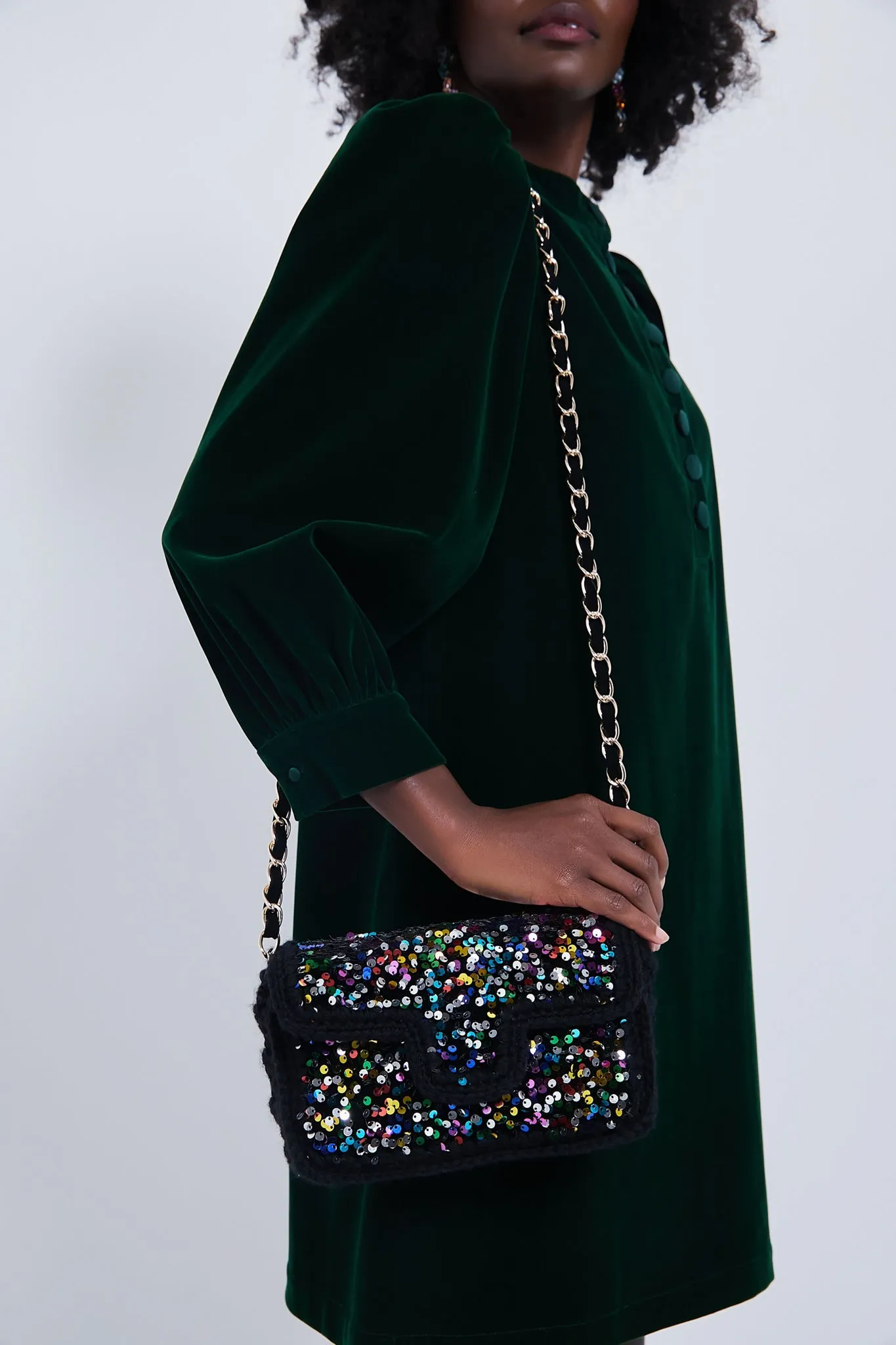 Multi Sequin Crossbody