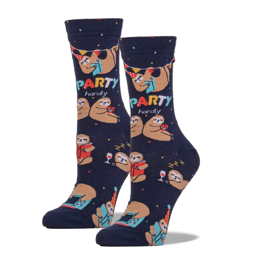 Party Hardly Women's Crew Sock