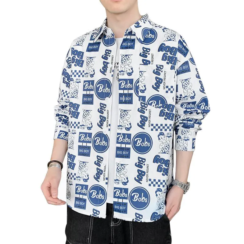 Print Trendy Vacation Style Casual Long Sleeve Shirt