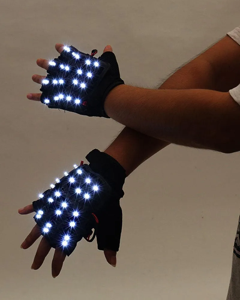 Rave Clothing Light Up Glasses And Gloves (Sold Separately)