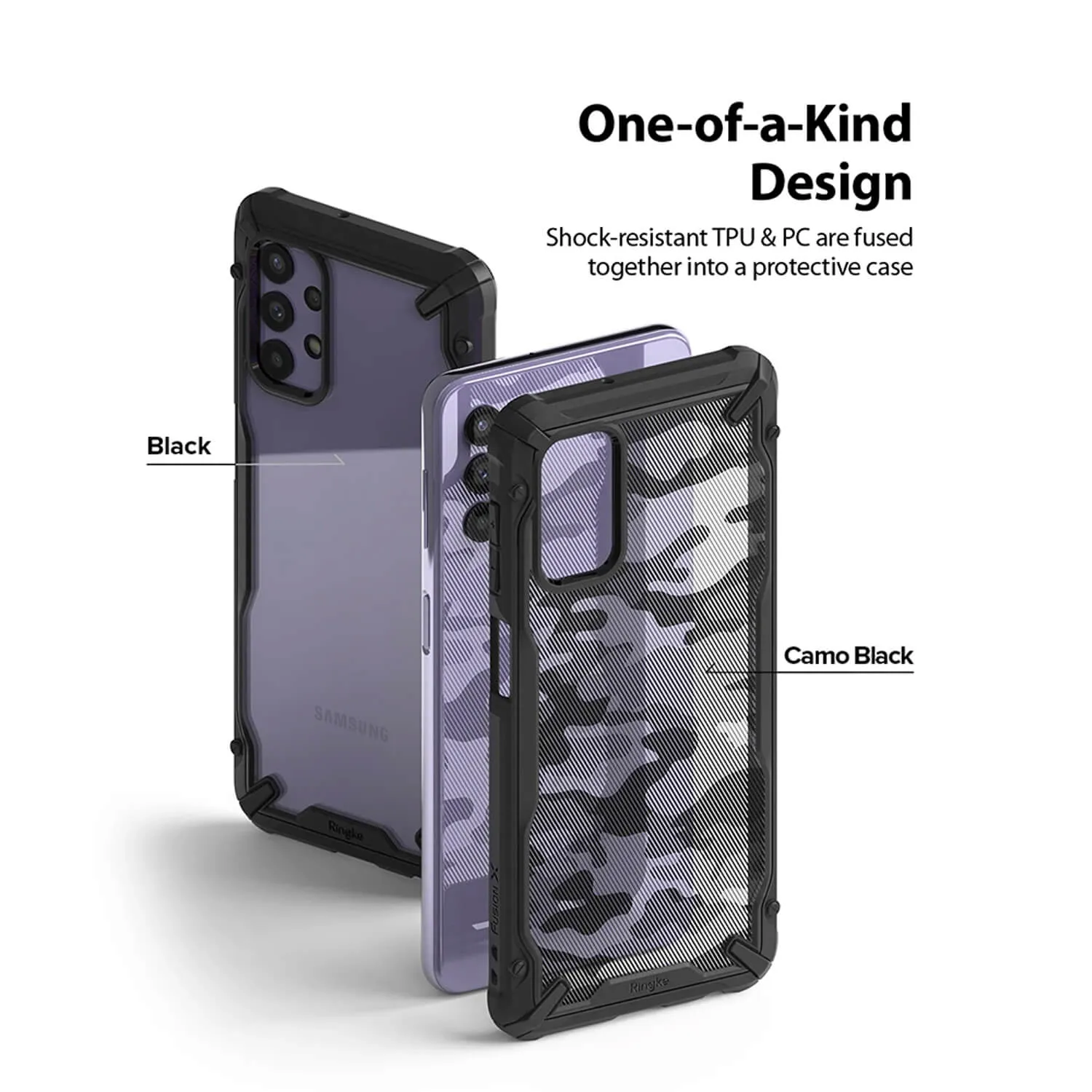 Ringke Samsung Galaxy A32 5G Case Fusion X Design Camo Black