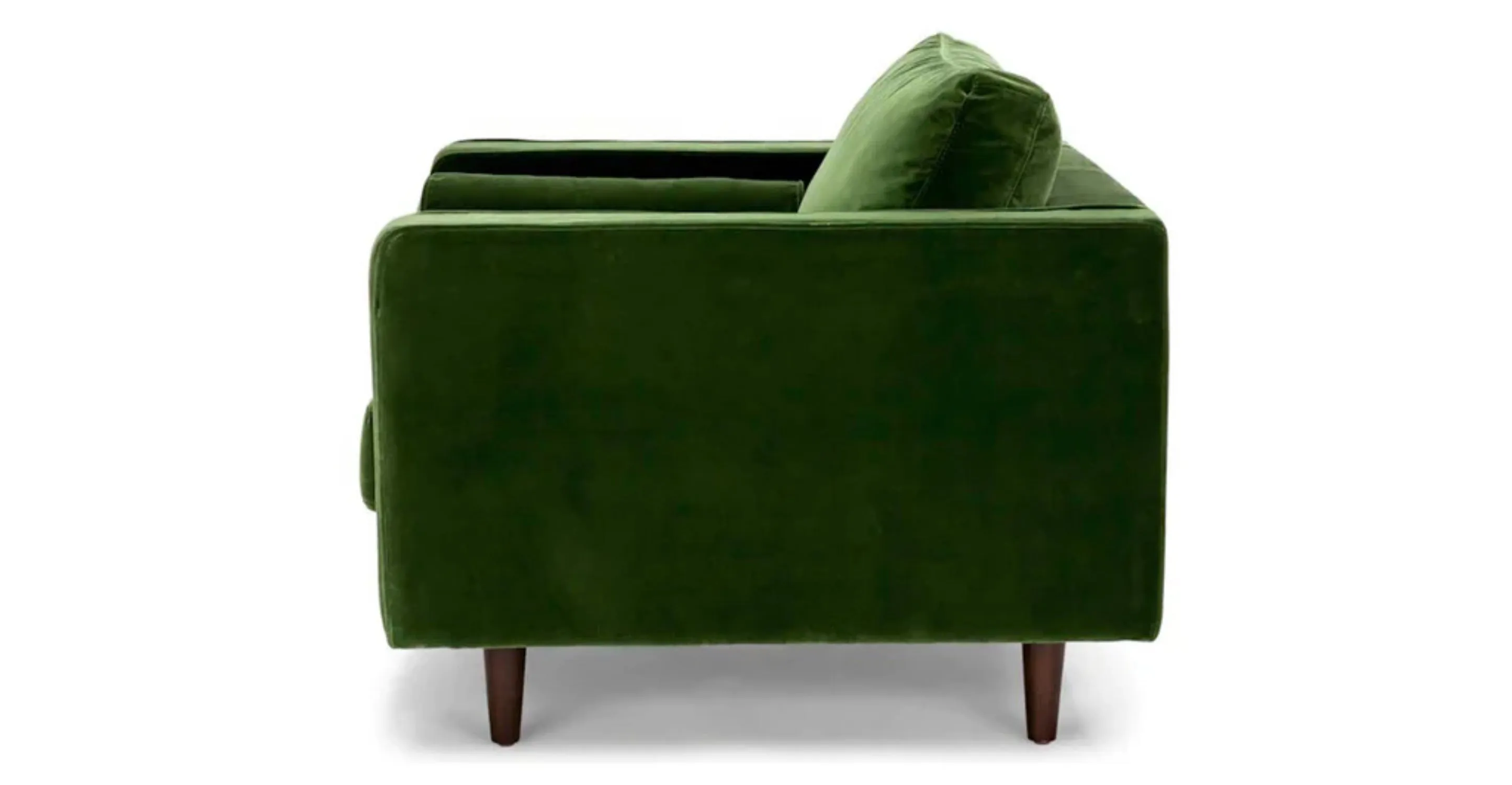 Roma Fabric Chair in Green Velvet 42”