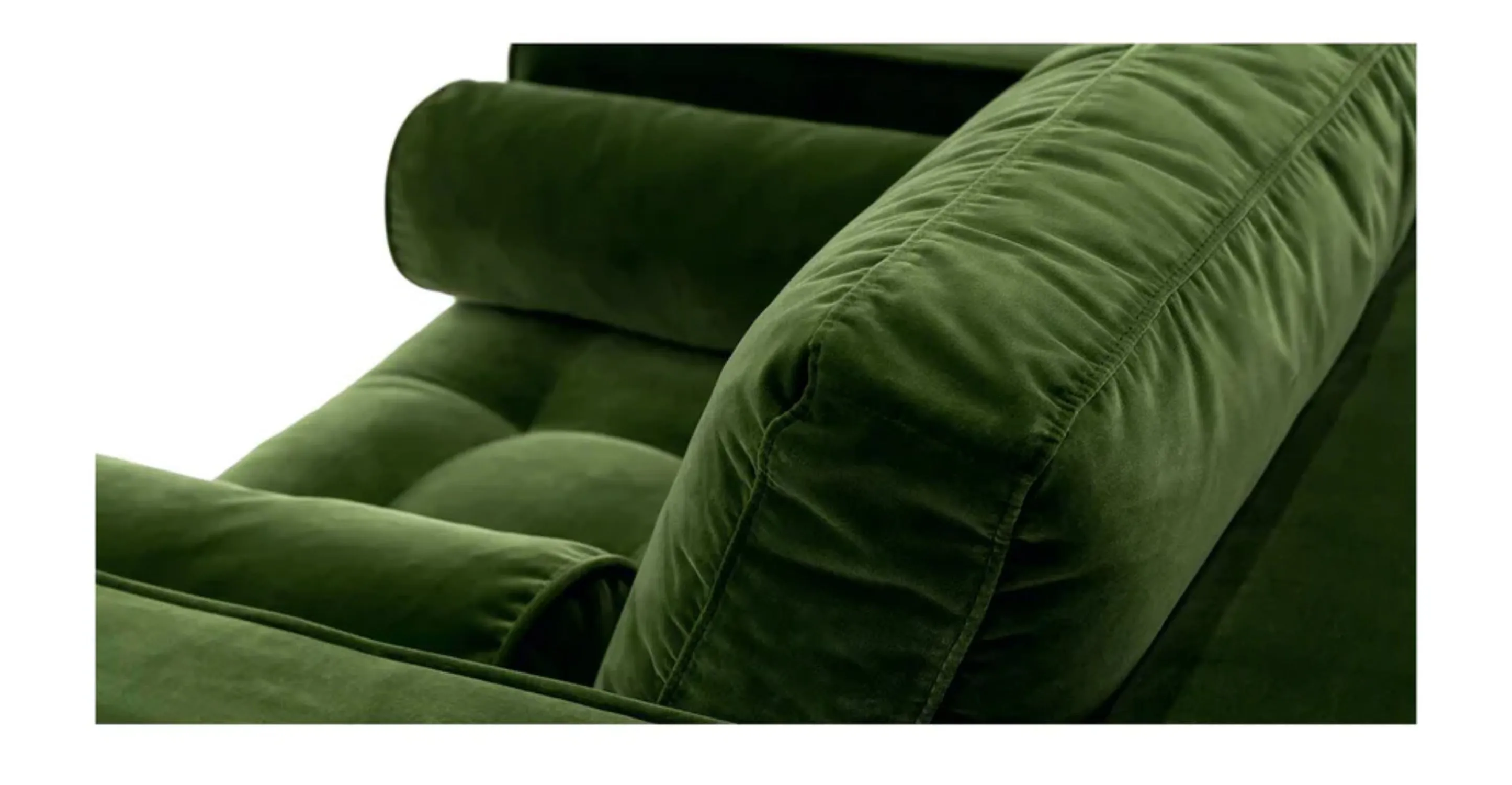 Roma Fabric Chair in Green Velvet 42”