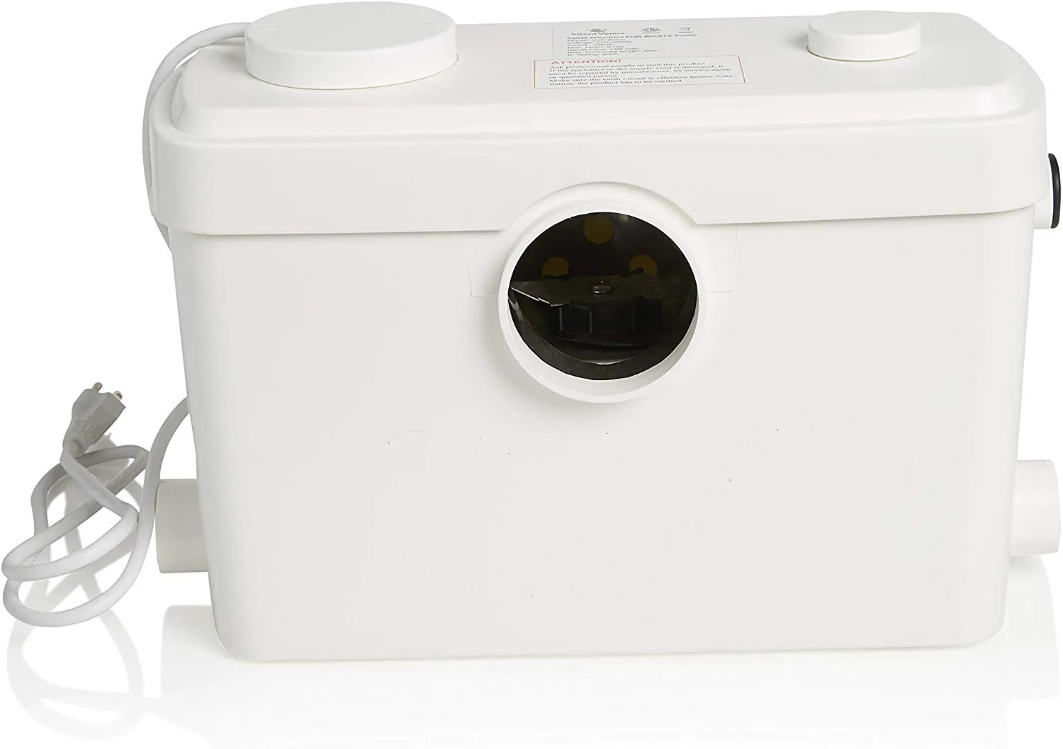 Silent Venus Upflush Systems, White Toilet Macerator Pump for Full Bathroom Anywhere