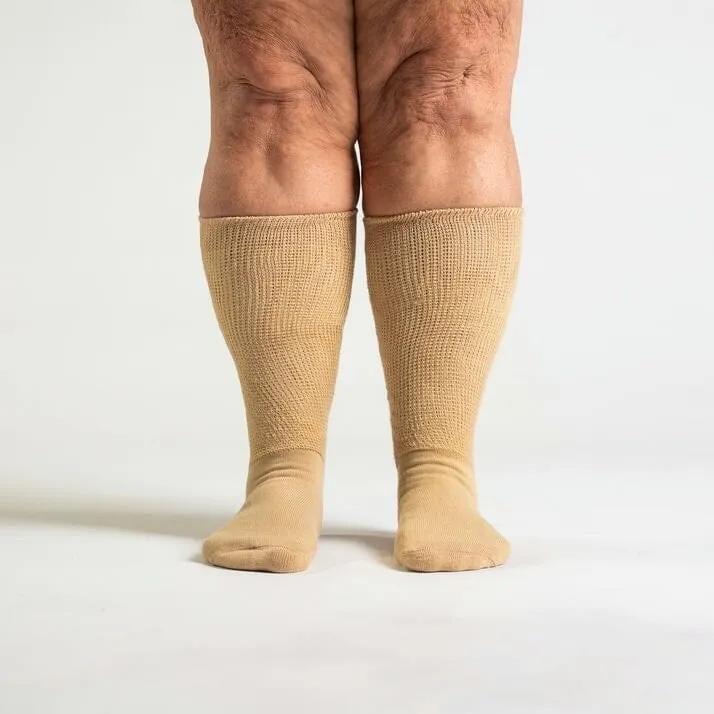 Tan EasyStretch™ Diabetic Socks