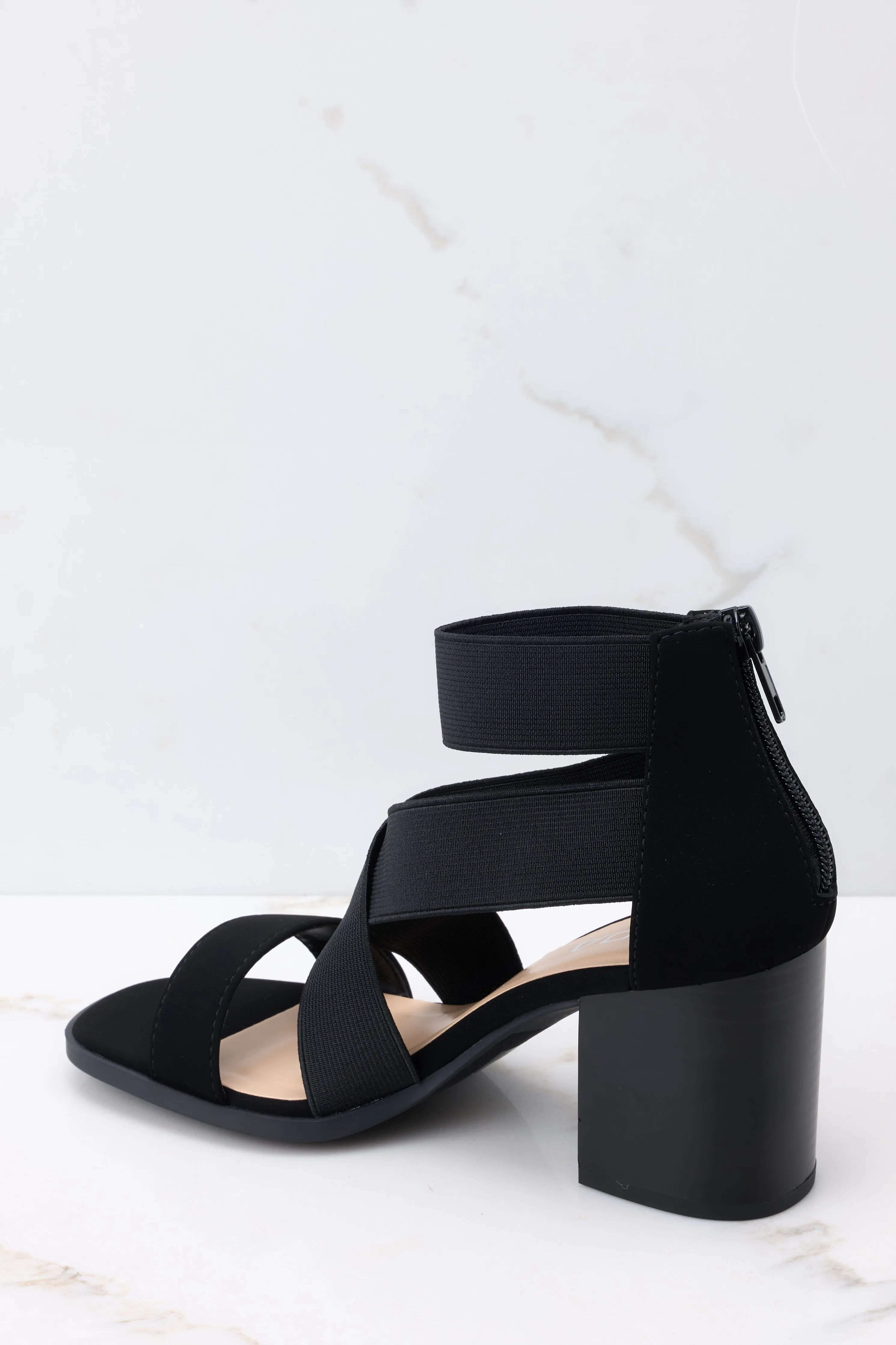 The Real Me Black High Heel Sandals