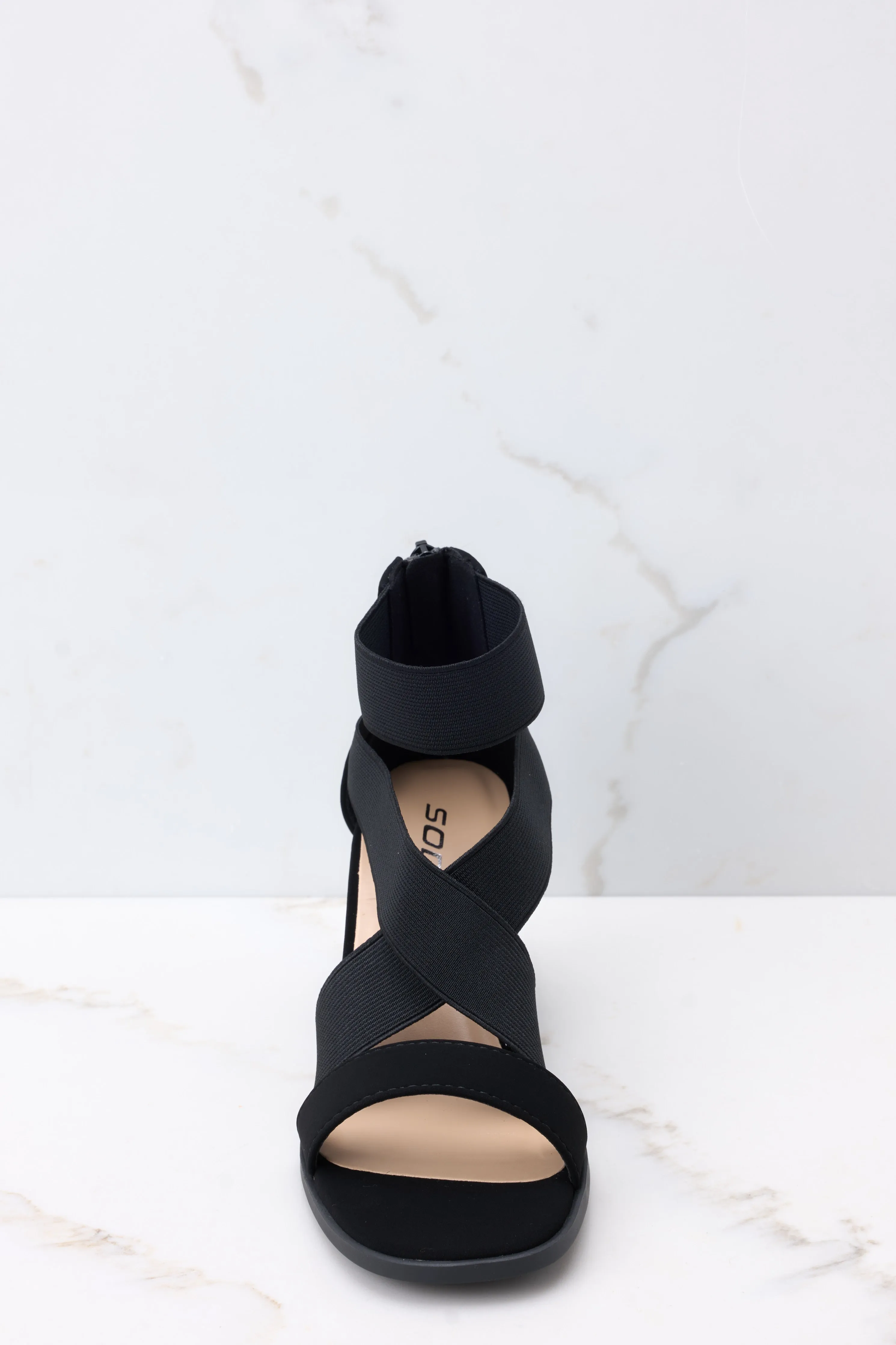 The Real Me Black High Heel Sandals