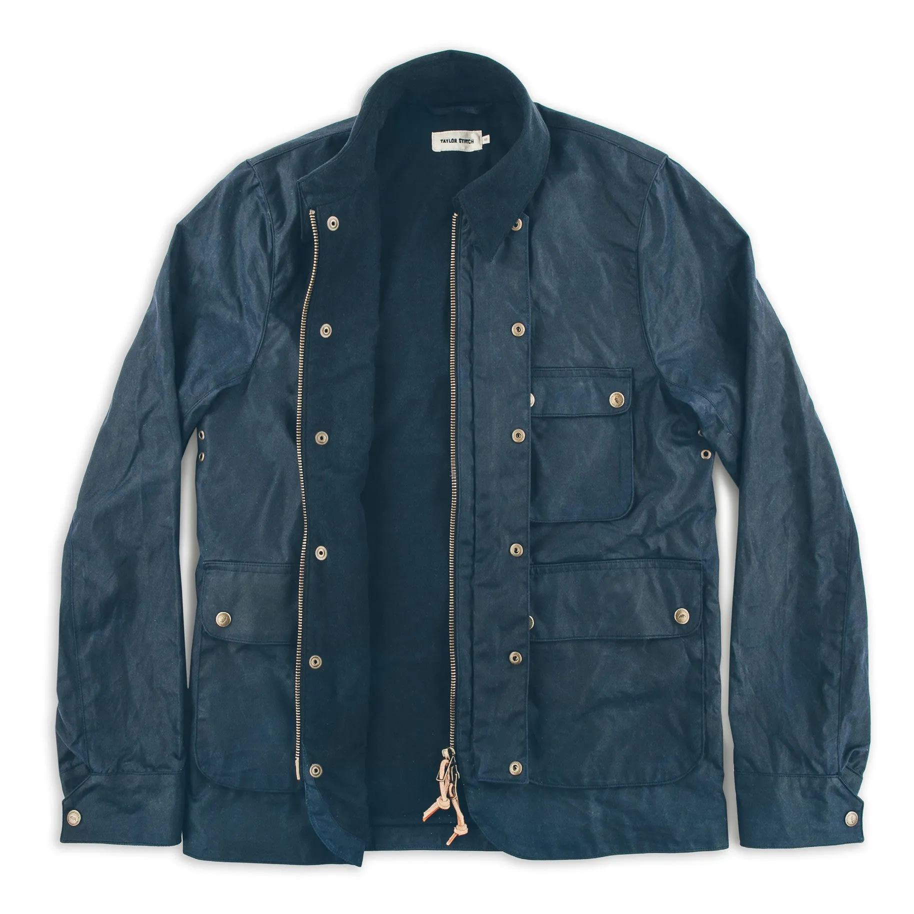 The Rover Jacket in Navy Waxed Cotton