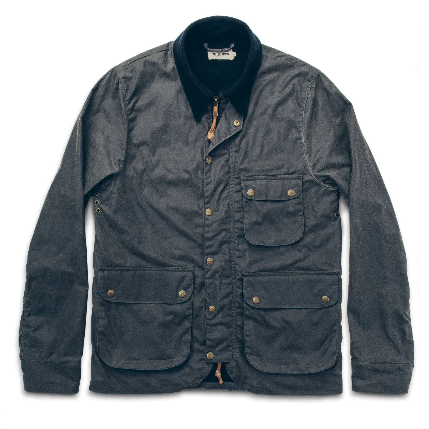 The Rover Jacket in Slate Waxed Canvas