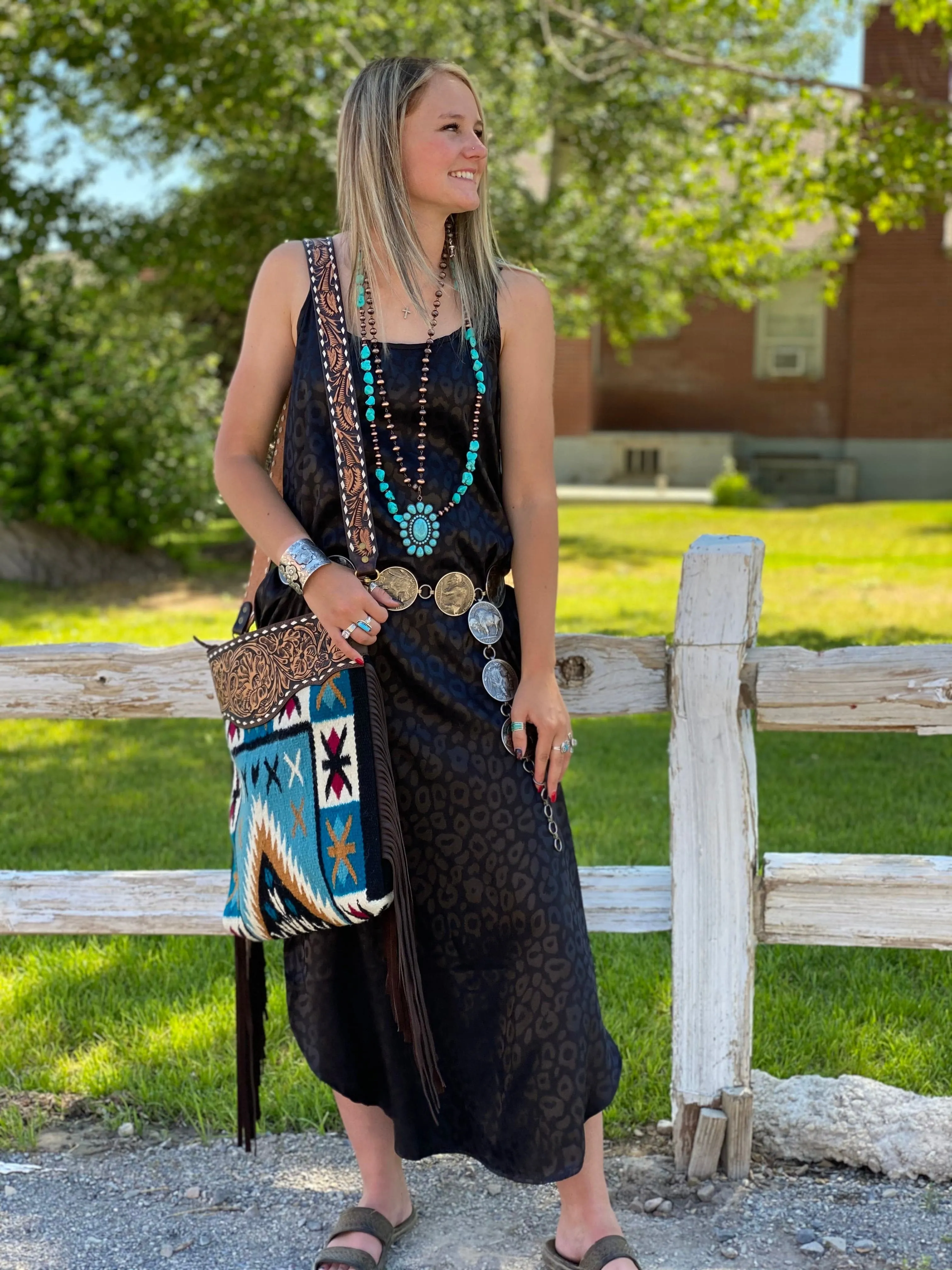 The Summer Fort Worth Nights Satin Maxi Dress