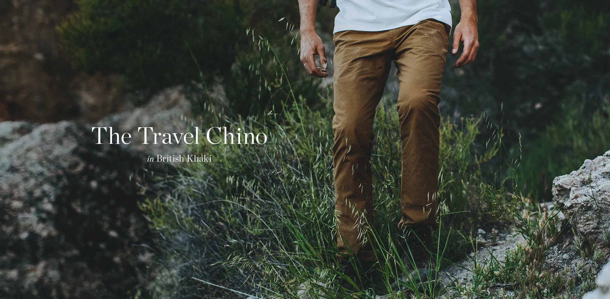 The Travel Chino in British Khaki