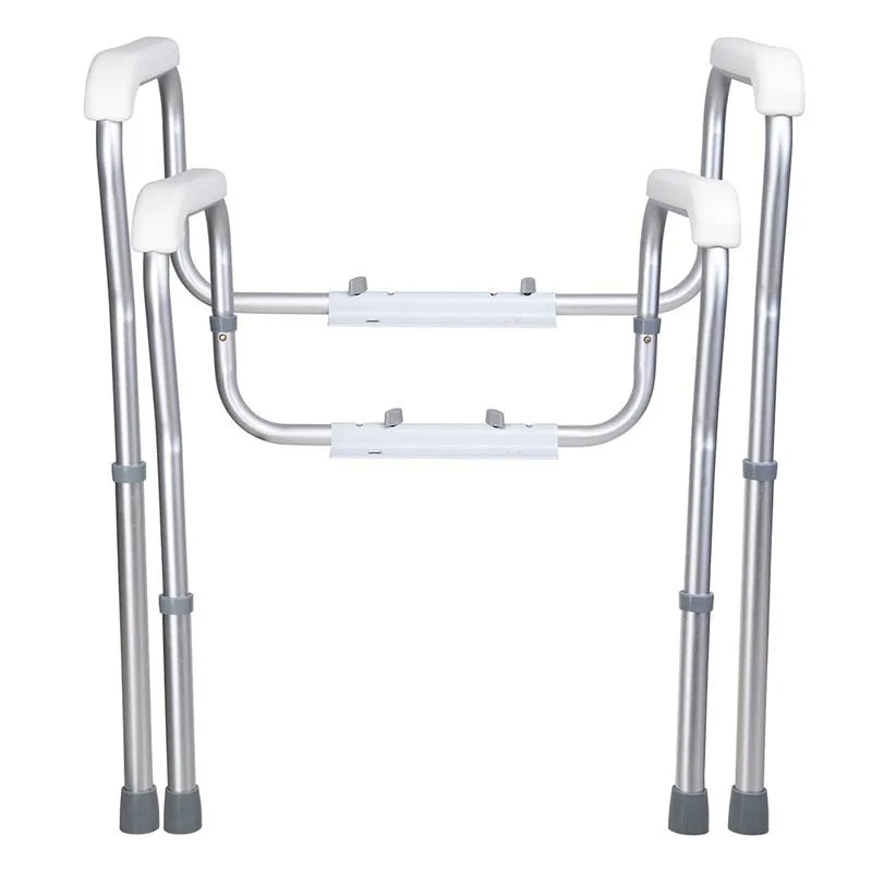 TheLAShop Adjustable Toilet Safety Frame Rail Grab Bar 375lbs Support