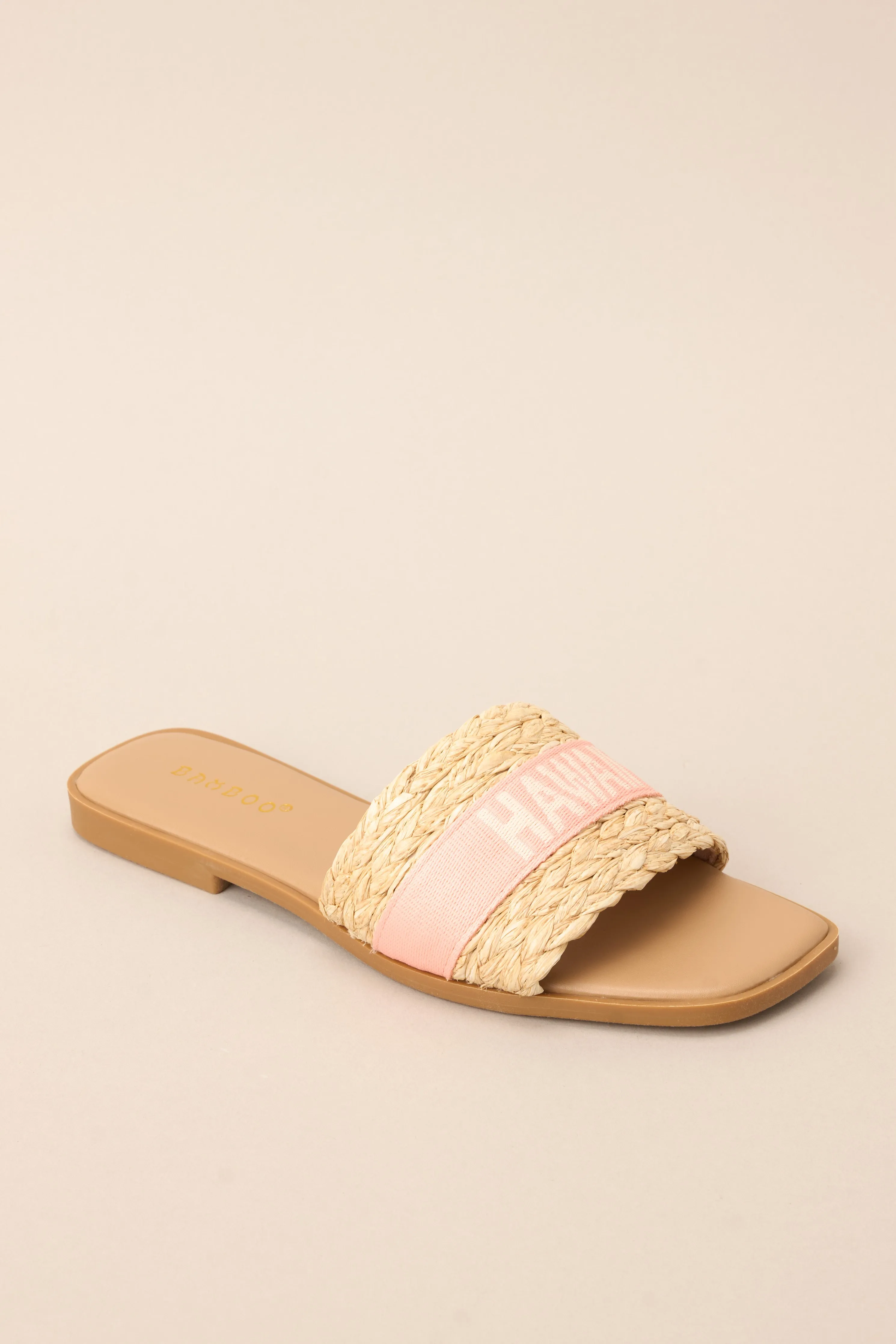 To The Tropics Light Pink Sandals