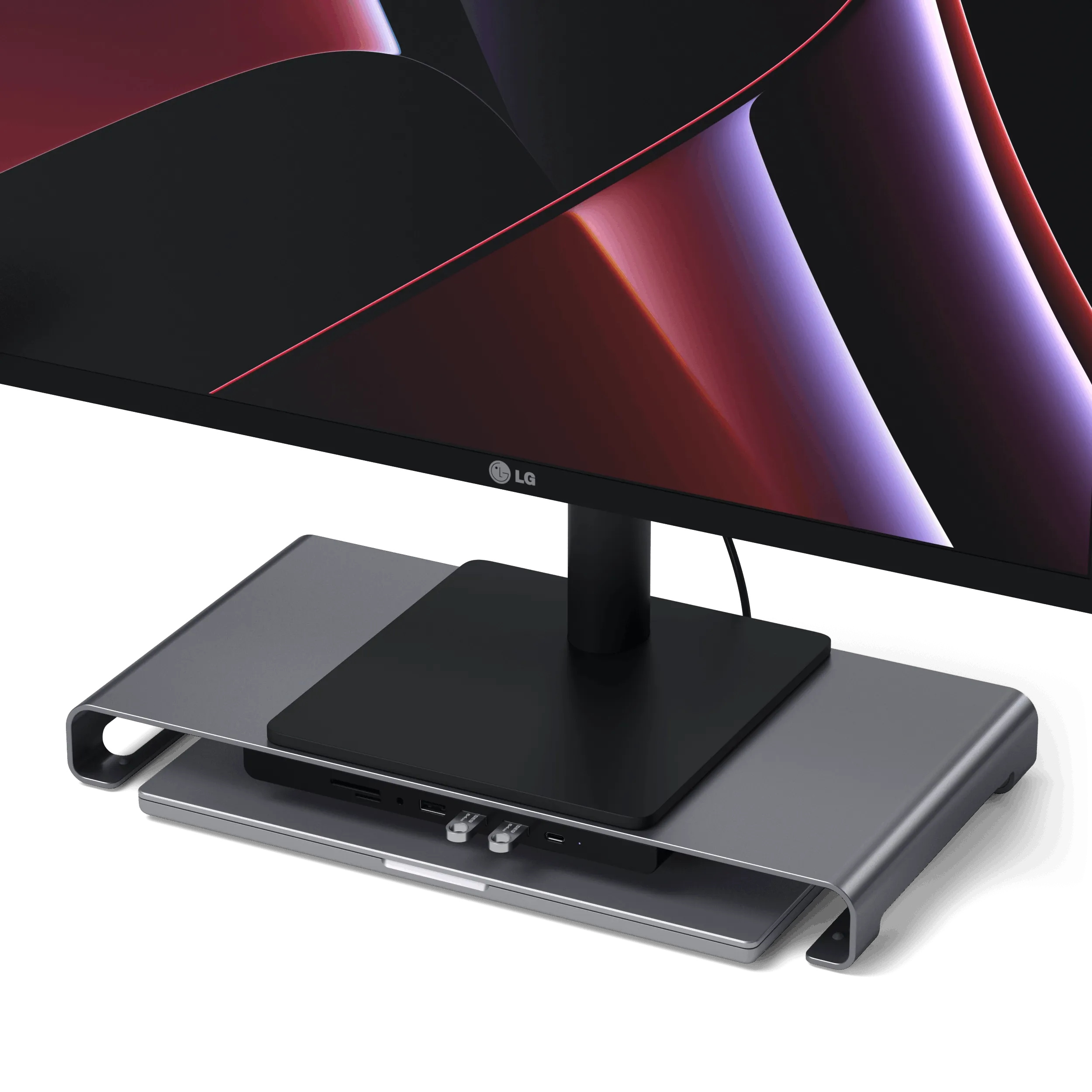 USB-C Monitor Stand Hub XL