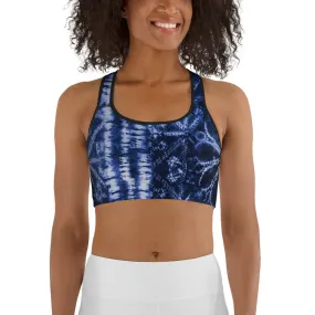 Women's Blue Escape Sports bra